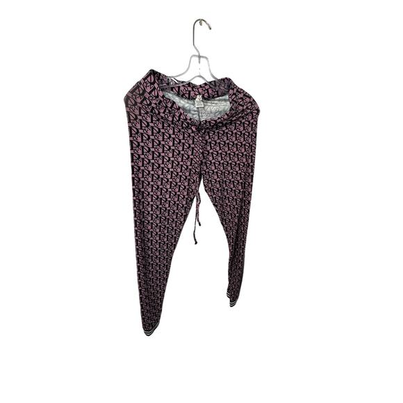 Urban Concepts Pink And Black Lettering Ladies Pants - Picture 1 of 3